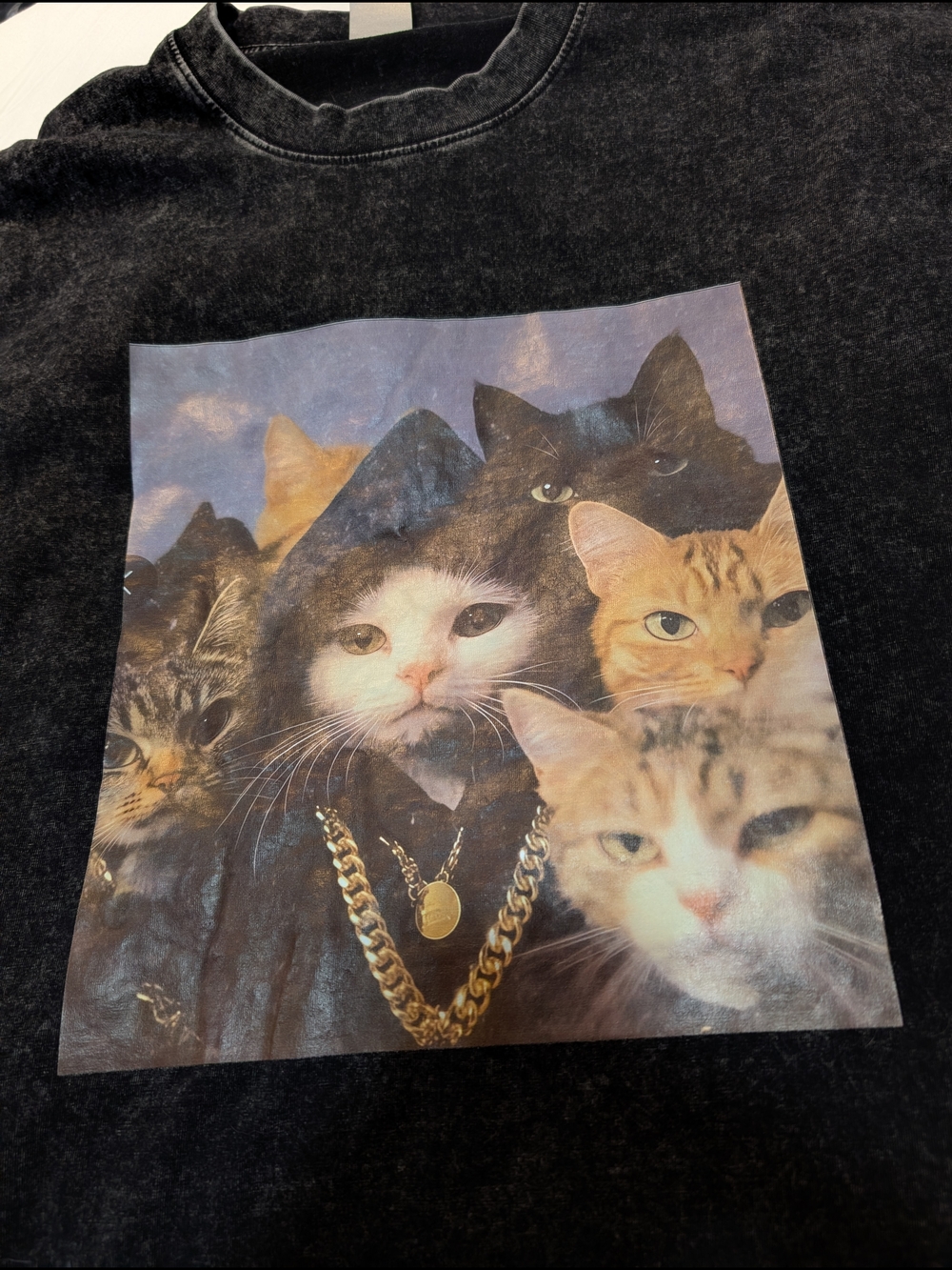 Thug Life Cat Graphic Tee